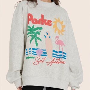 PARKE x Set Active Ocean Drive Graphic Crew Nexk